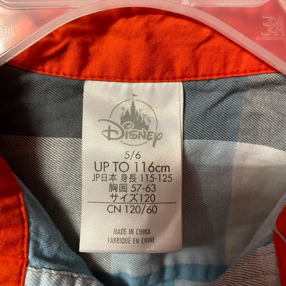 3/$14 Disney Cars kids button up shirt, long sleeve size 5/6 - Picture 3 of 3